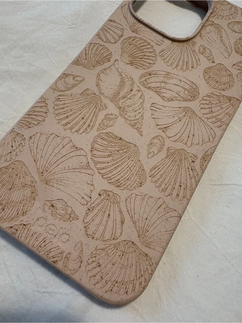 iPhone 13 Pro Max Pela Seashell Embossed Beige Phone Case - Never Used